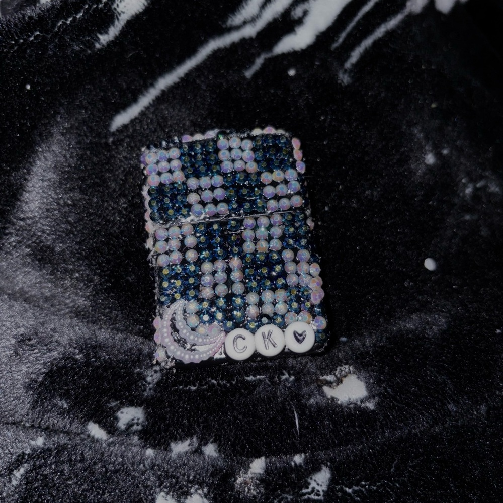 Zodiac Checkered bling lighter Aries